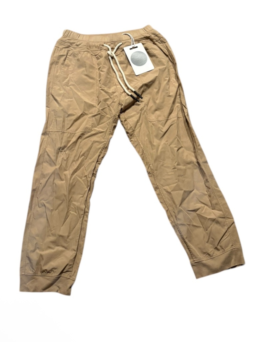 Bassike Utility Tan Cotton Jersey pants tan new nwt xl